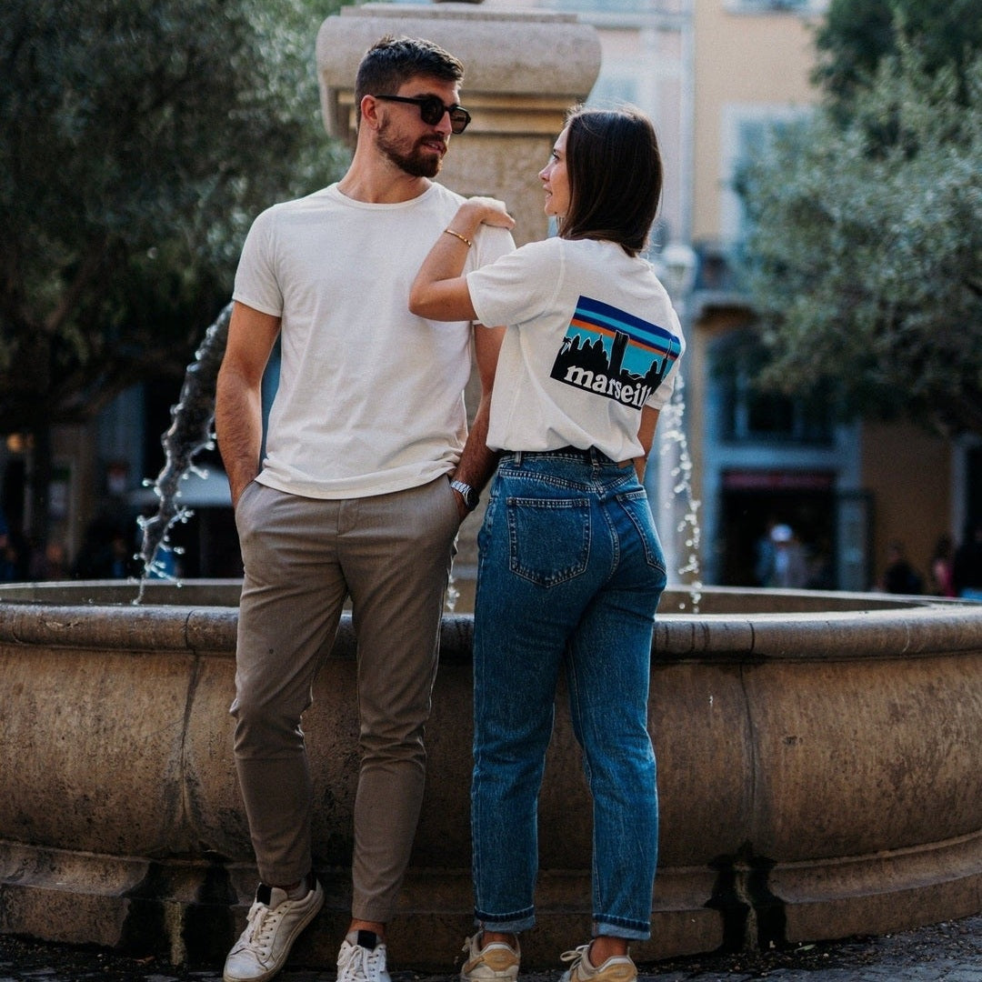 Image of T-Shirt skyline Marseille - Fabriqué en Provence - Sudist